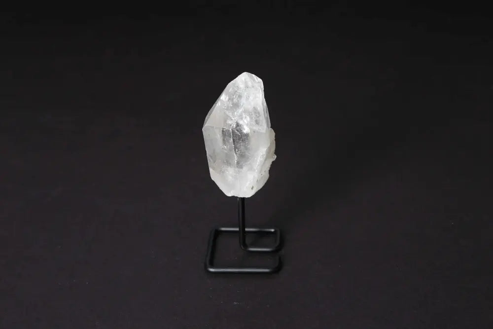Natural Clear Quartz Point on Stand for Energy Amplification and Clarity