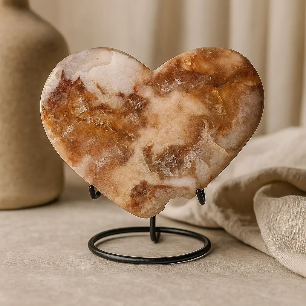 Pink Amethyst Heart Sylvia Crystals Sp. z o.o.