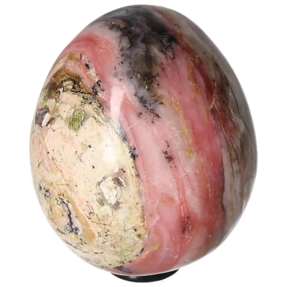Pink Opal Egg for promoting communication, honesty, and kindness; ideal for nurturing friendships and enhancing trust.