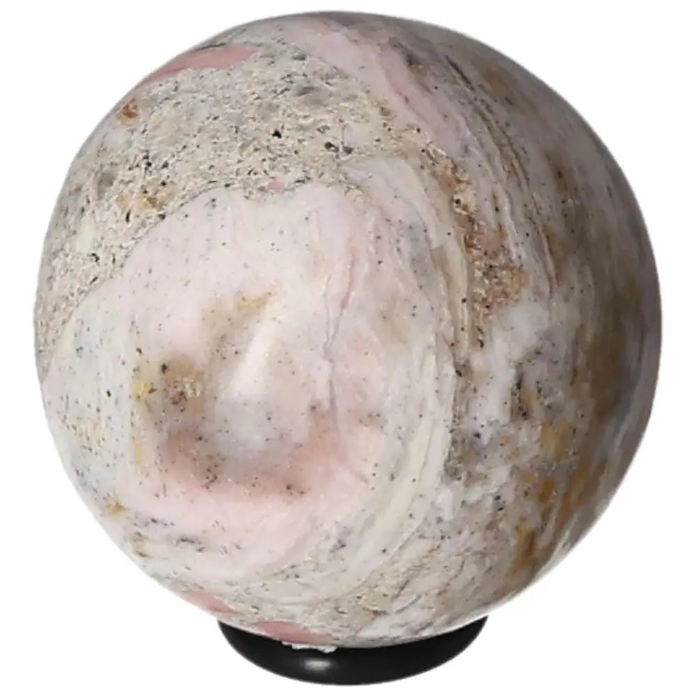 Pink Opal Sphere for promoting good communication, honesty, and trust while nurturing relationships and friendships.