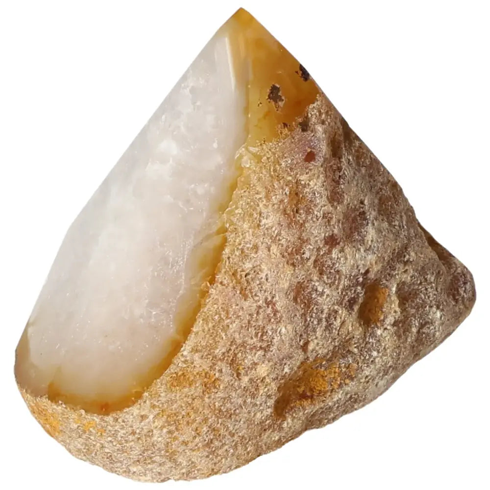 Polished Agate Point gemstone from Sylvia Crystals, enhancing balance and harmony with flawless finish.