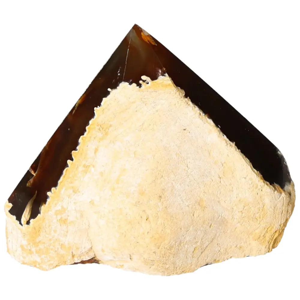 Polished Agate Point from Sylvia Crystals, showcasing its natural beauty and energy-balancing properties.