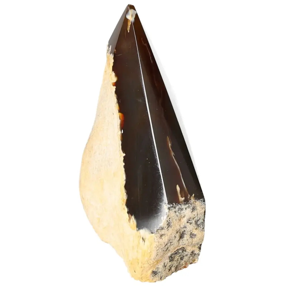 Polished Agate Point from Sylvia Crystals, showcasing exquisite aesthetic and spiritual balance.