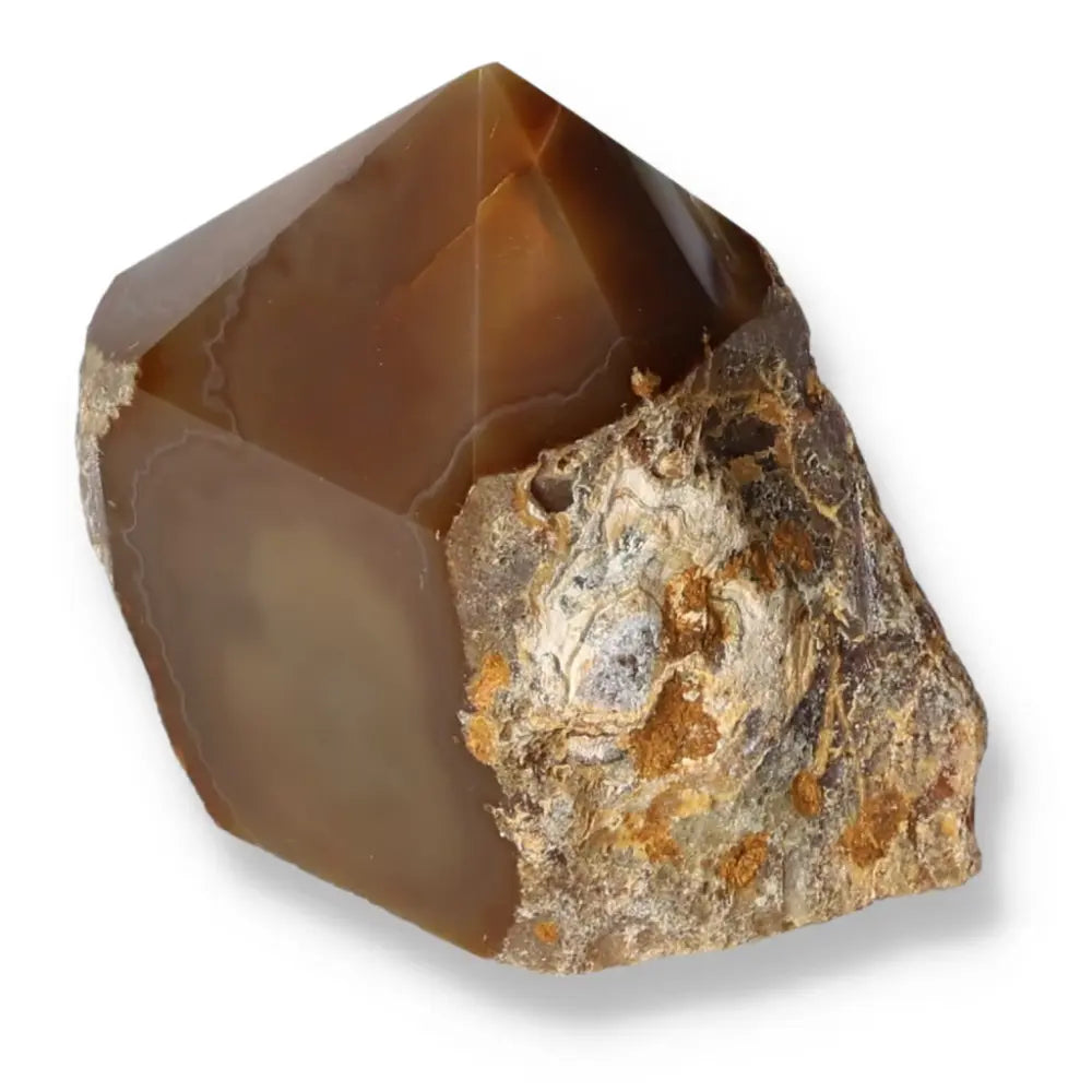 Polished Agate Point gemstone enhancing serenity and balance, handpicked for quality by Sylvia Crystals. Ideal for home or workspace.