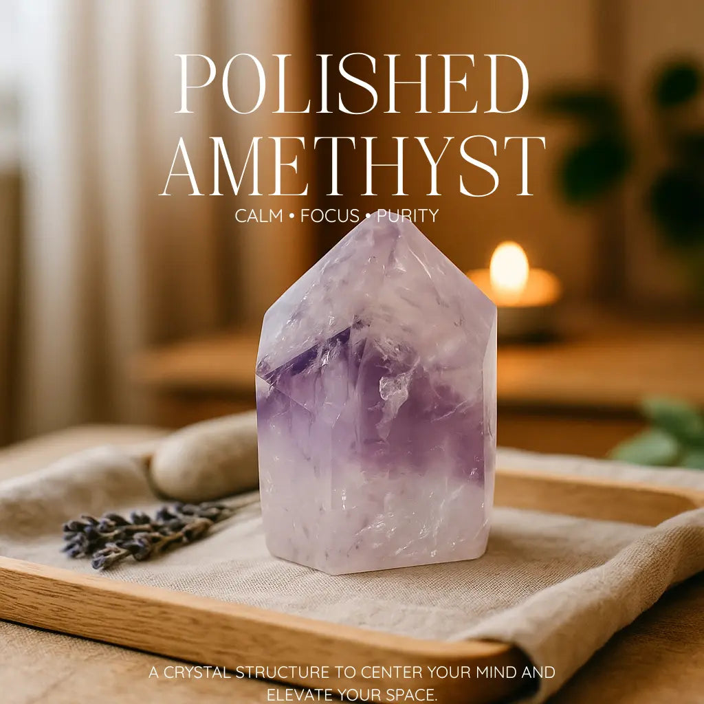 Polished Amethyst Obelisk Sylvia Crystals Sp. z o.o.