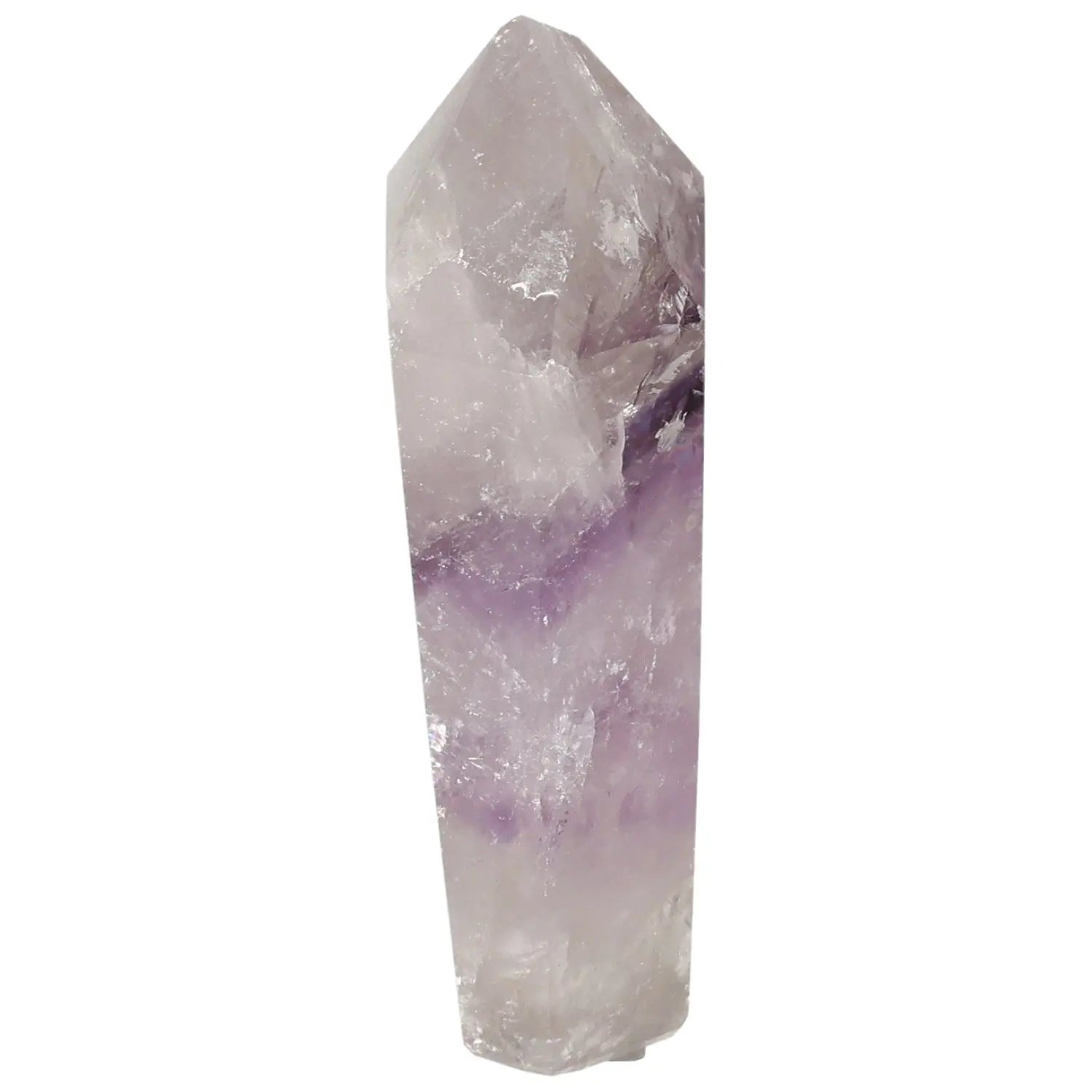 Polished Amethyst Obelisk from Sylvia Crystals, luxury crystal enhancing spiritual journey and tranquility.
