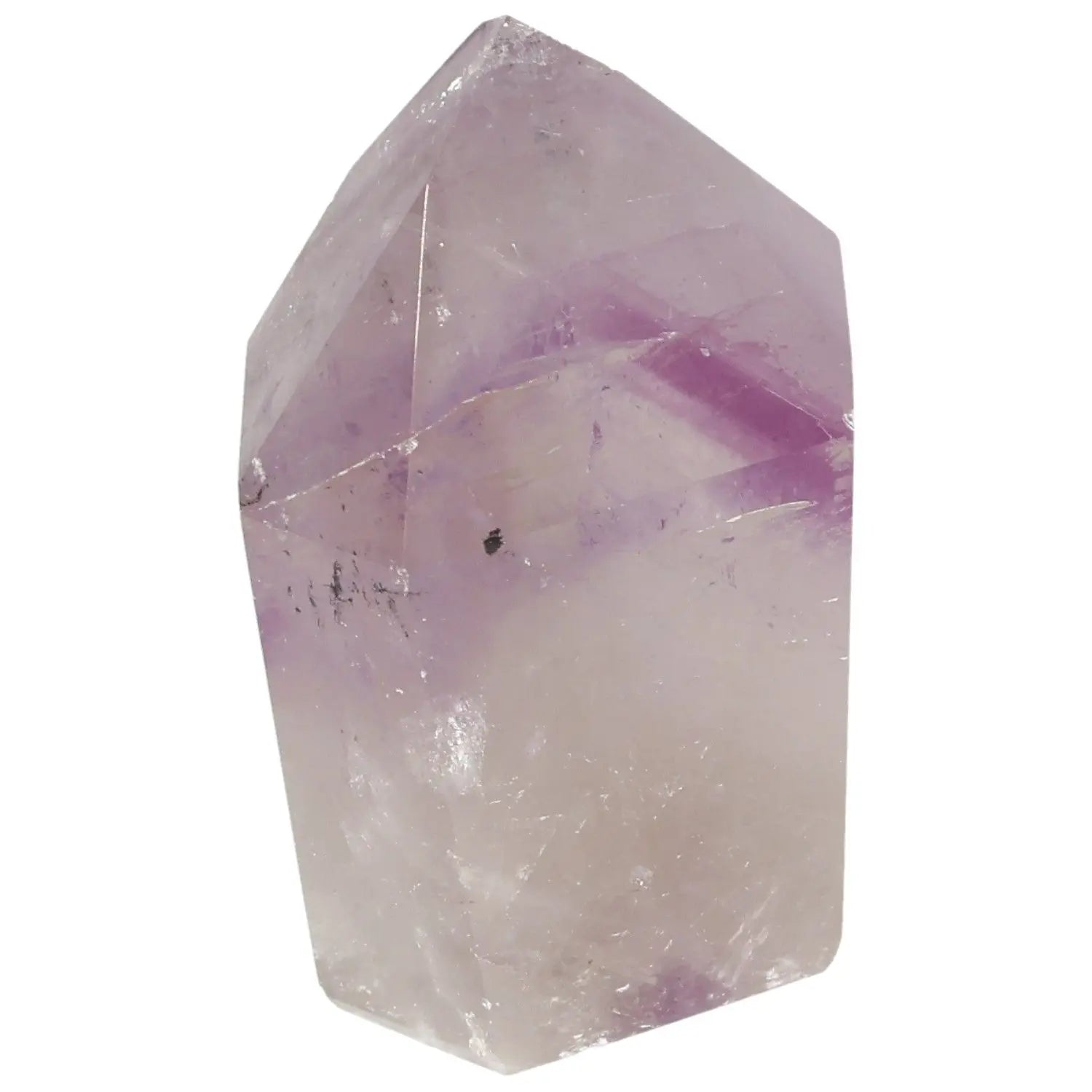 Polished Amethyst Obelisk, premium Sylvia Crystals product, reflecting luxury and spirituality. Ideal for enhancing tranquility and reducing stress.