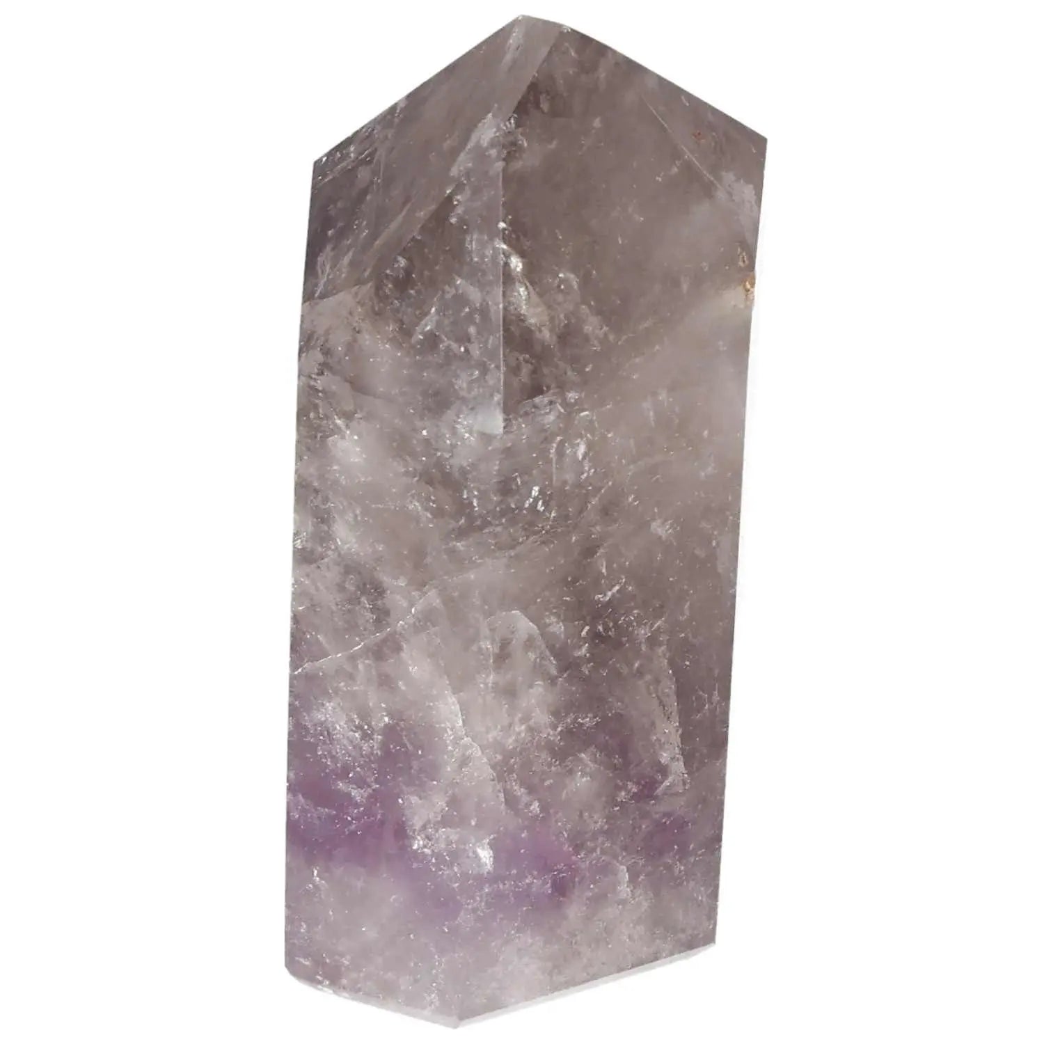 Polished Amethyst Obelisk by Sylvia Crystals, boosts energy and enhances concentration, luxury and conscious living elegance.