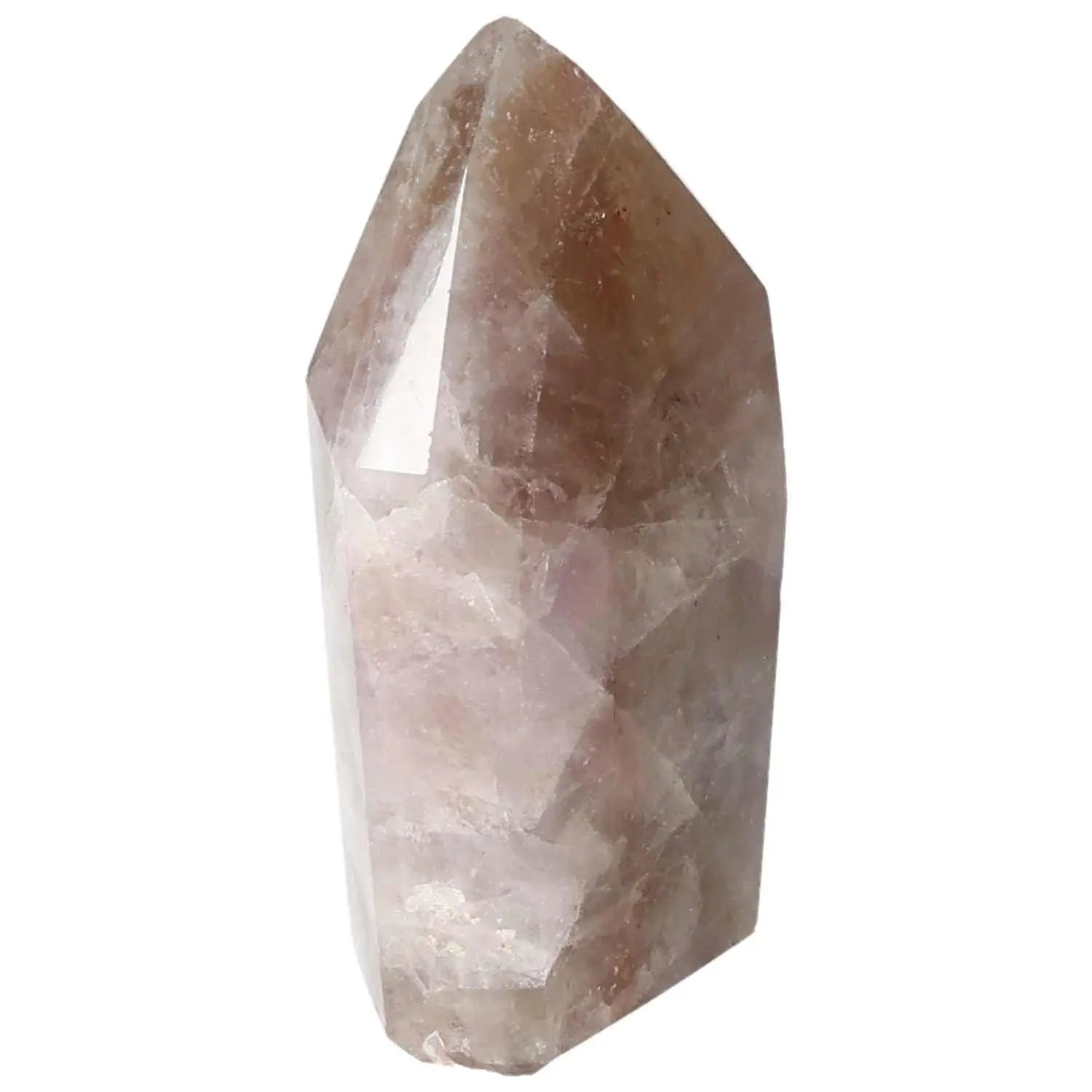 Polished Amethyst Super Seven Point crystal from Sylvia Crystals, showcasing luxury and spiritual enrichment in a refined design.