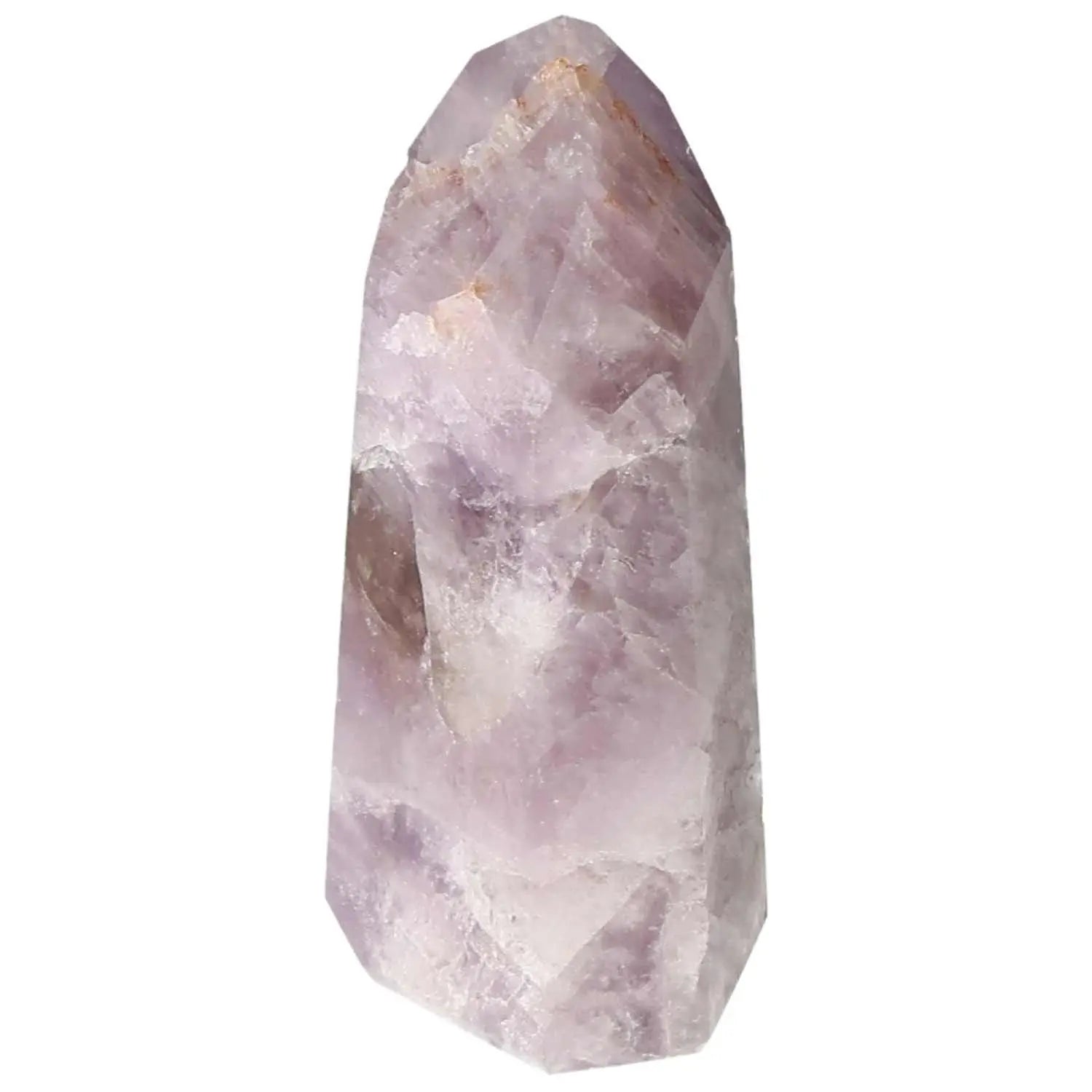 Polished Amethyst Super Seven Point crystal from Sylvia Crystals, known for luxury and spiritual enlightenment.