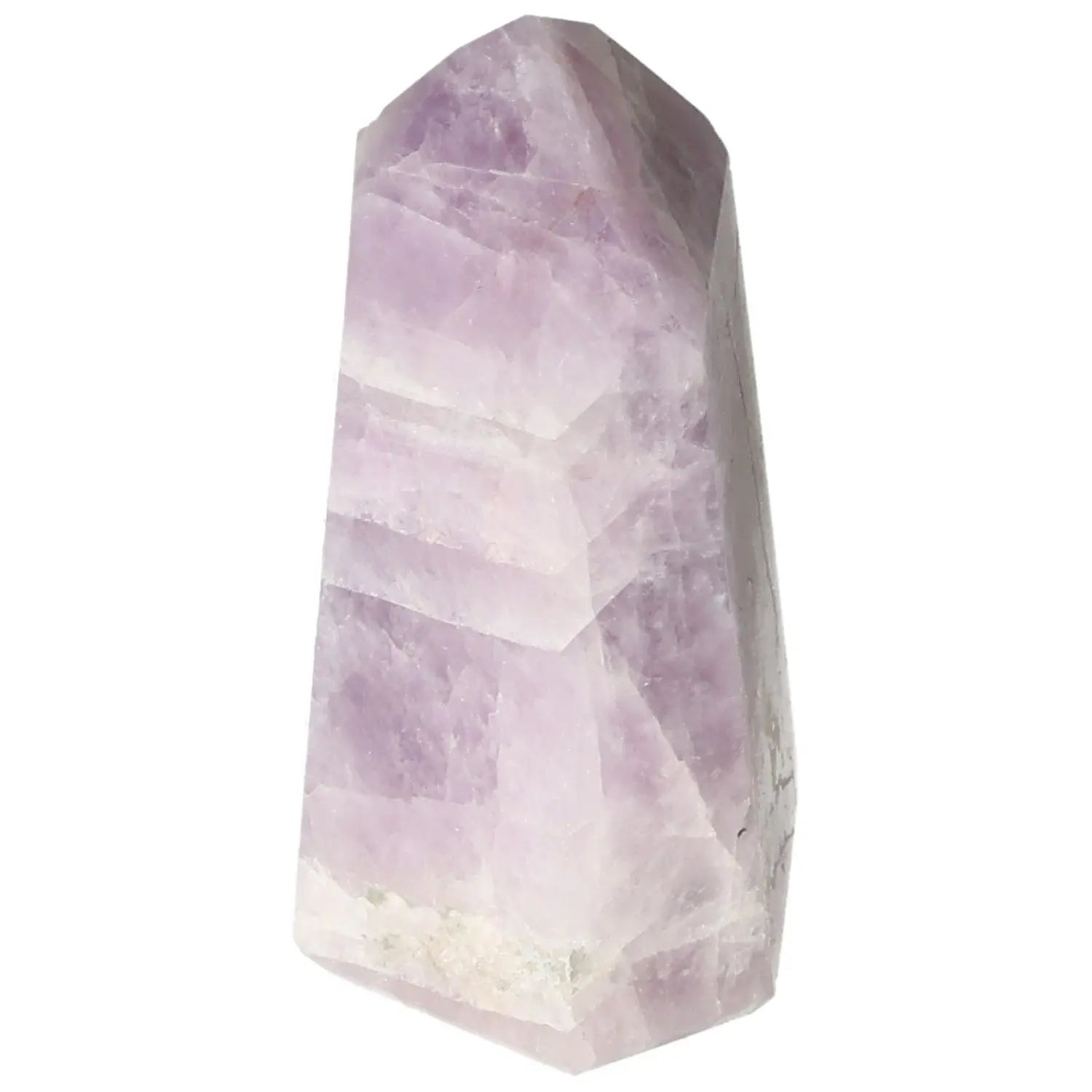 Polished Amethyst Super Seven Point crystal by Sylvia Crystals, known for enhancing energy and emotional stability.