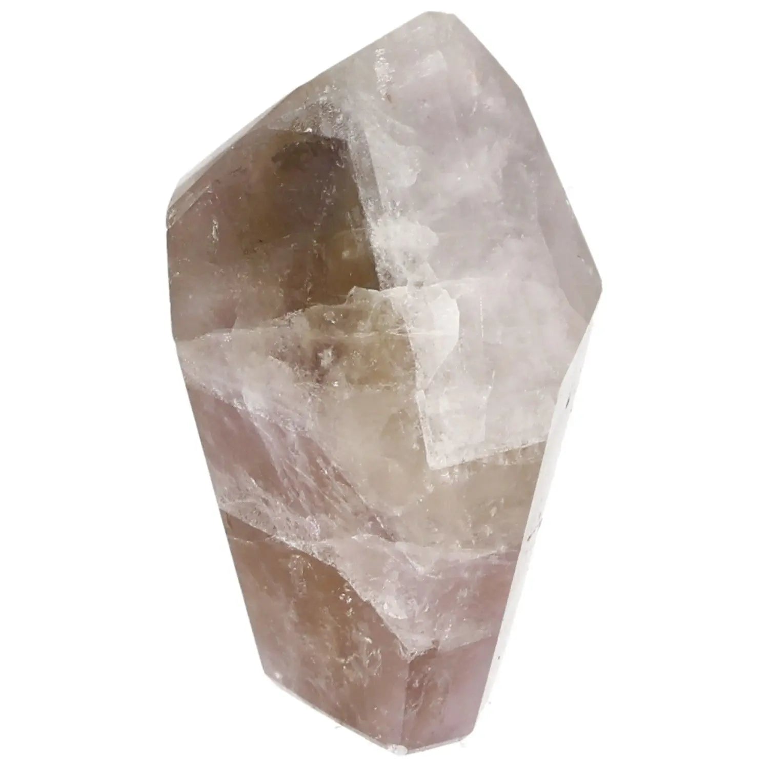 Polished Amethyst Super Seven crystal point from Sylvia Crystals, promoting stress relief and emotional stability.