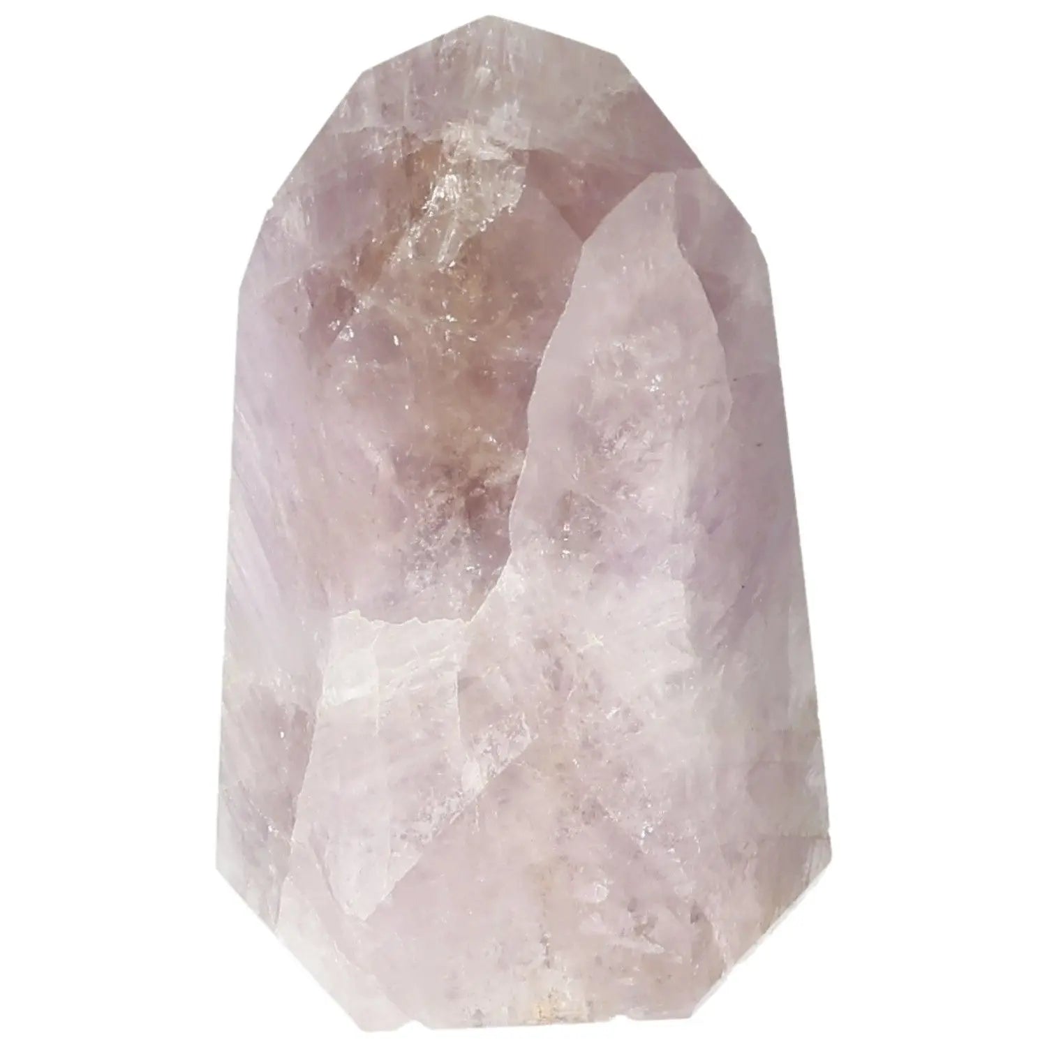 Polished Amethyst Super Seven Point crystal from Sylvia Crystals, known for enhancing mental wellness and emotional balance.