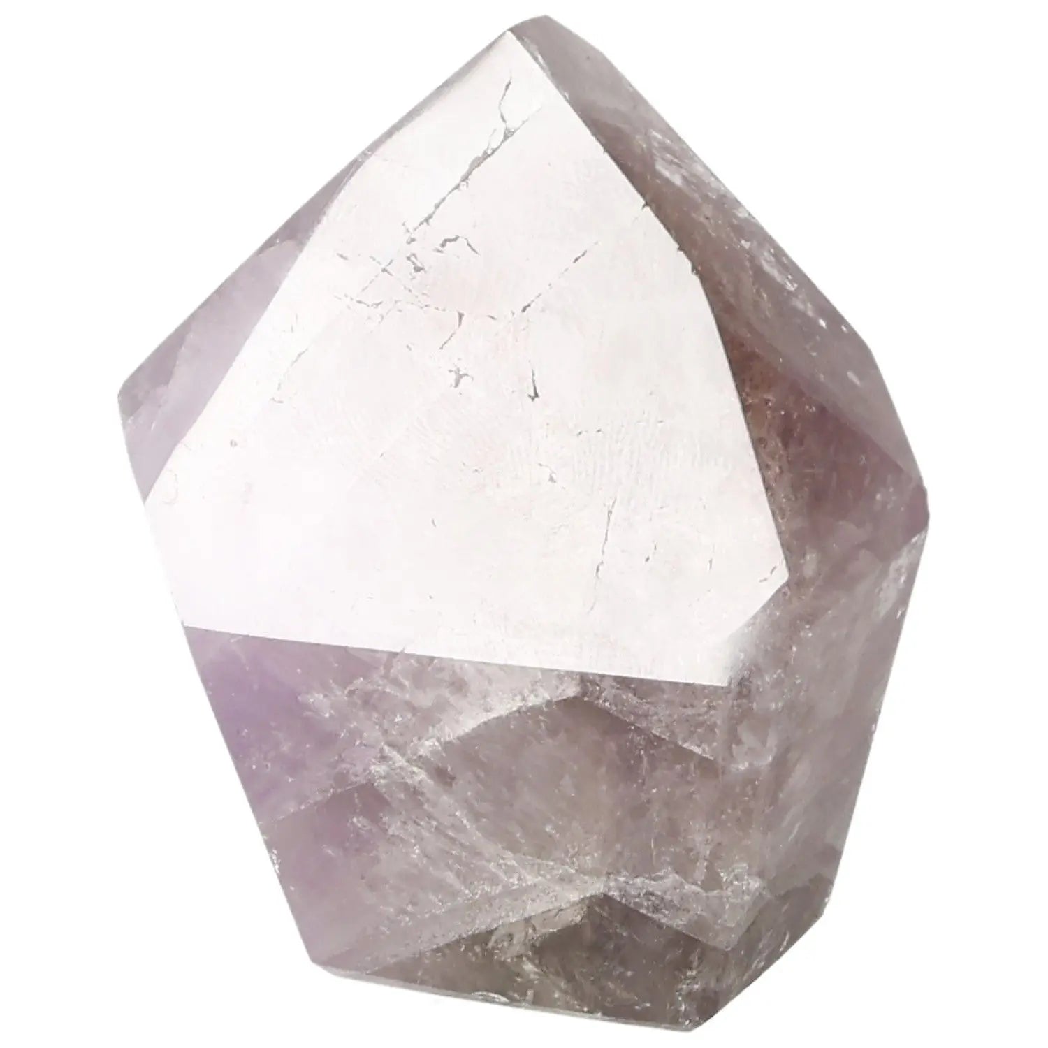 Seven Point Polished Amethyst crystal from Sylvia Crystals for emotional balance and spiritual growth.