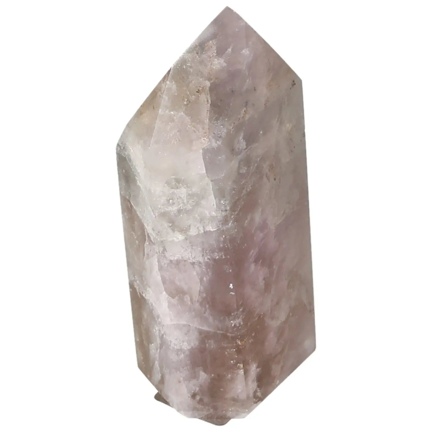 Polished Amethyst Super Seven Point crystal from Sylvia Crystals, known for diminishing stress and boosting energy.