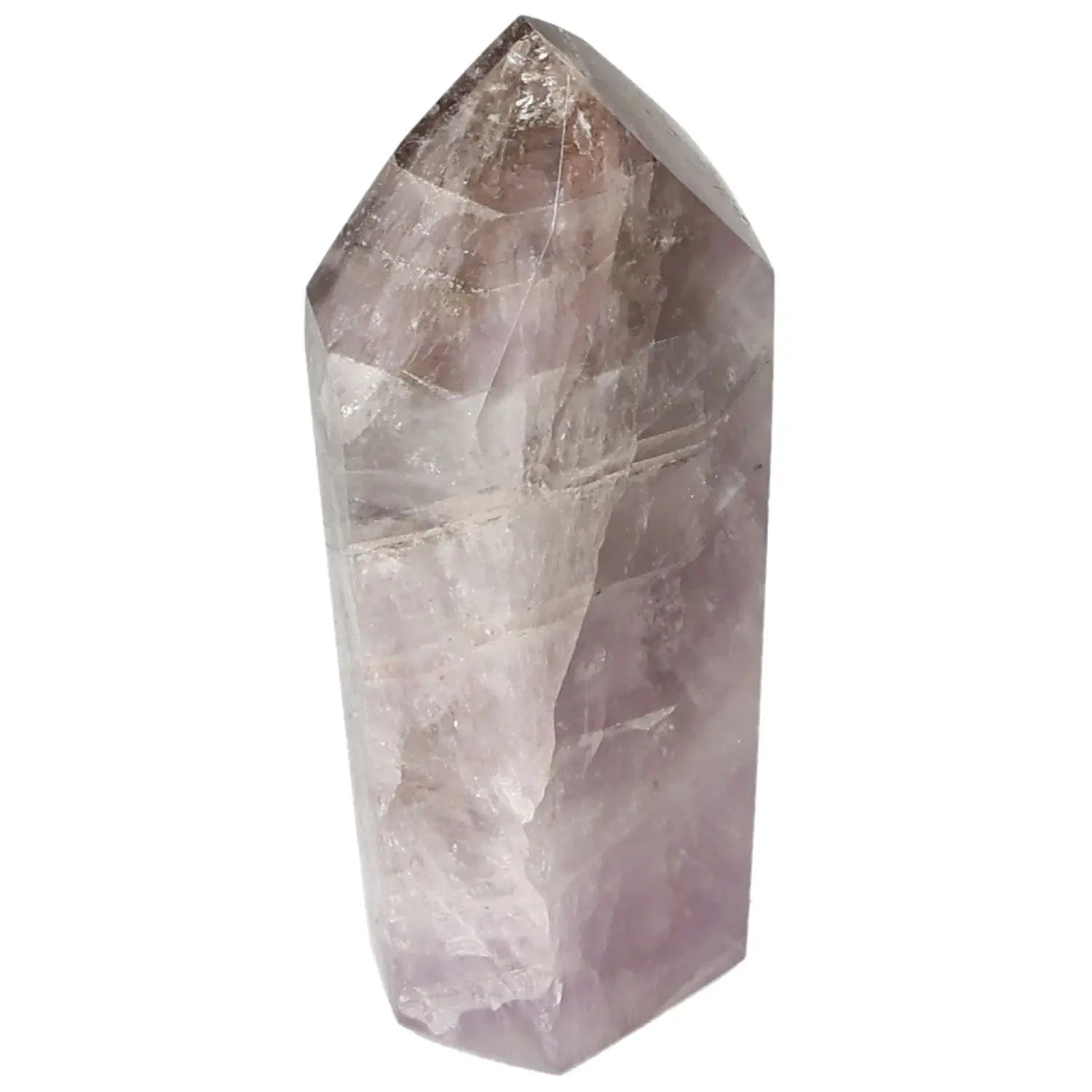 Seven Point Polished Amethyst crystal from Sylvia Crystals, enhances emotional stability and concentration, premium decorative item.