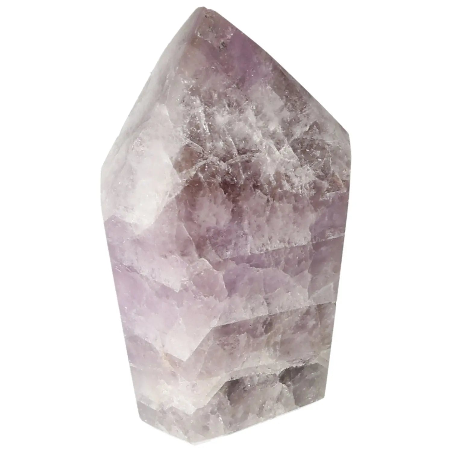 Seven Point Polished Amethyst crystal from Sylvia Crystals, known for stress relief and emotional stability.