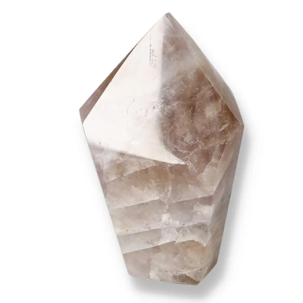 Seven Point Polished Amethyst crystal showcasing polished facets, premium quality, and healing properties by Sylvia Crystals.