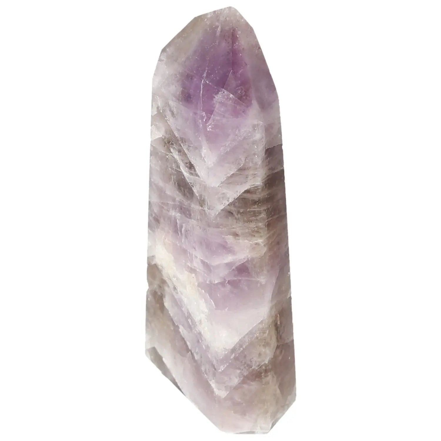 Seven Point Polished Amethyst crystal promoting serenity and spiritual harmony sold by Sylvia Crystals, boosts energy and focus.