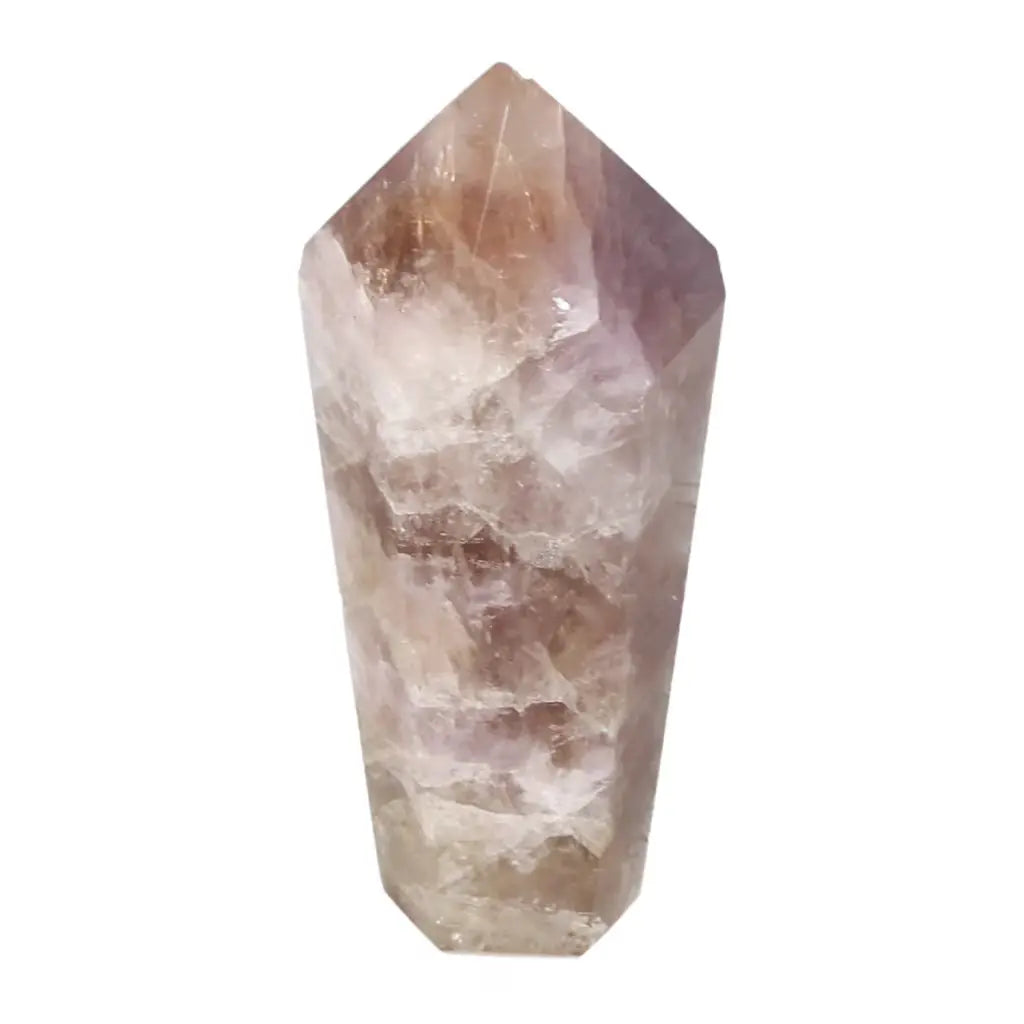 Seven Point Polished Amethyst crystal by Sylvia Crystals, showcasing elegant craftsmanship and spiritual energy.
