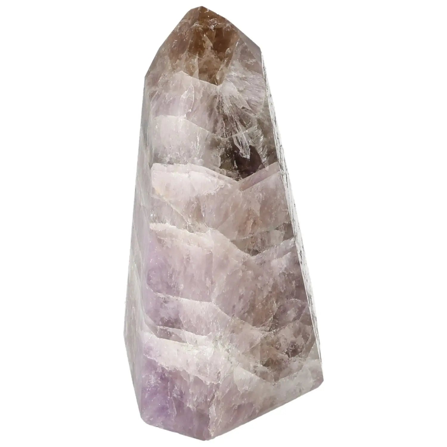 Seven Point Polished Amethyst crystal with calming properties, enhancing spiritual growth; premium Sylvia Crystals product.