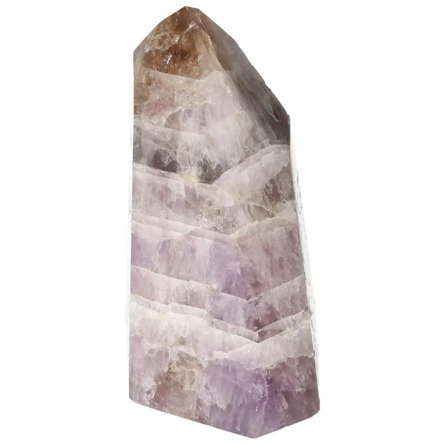 Seven Point Polished Amethyst crystal from Sylvia Crystals showcasing its calming properties for personal and spiritual growth.