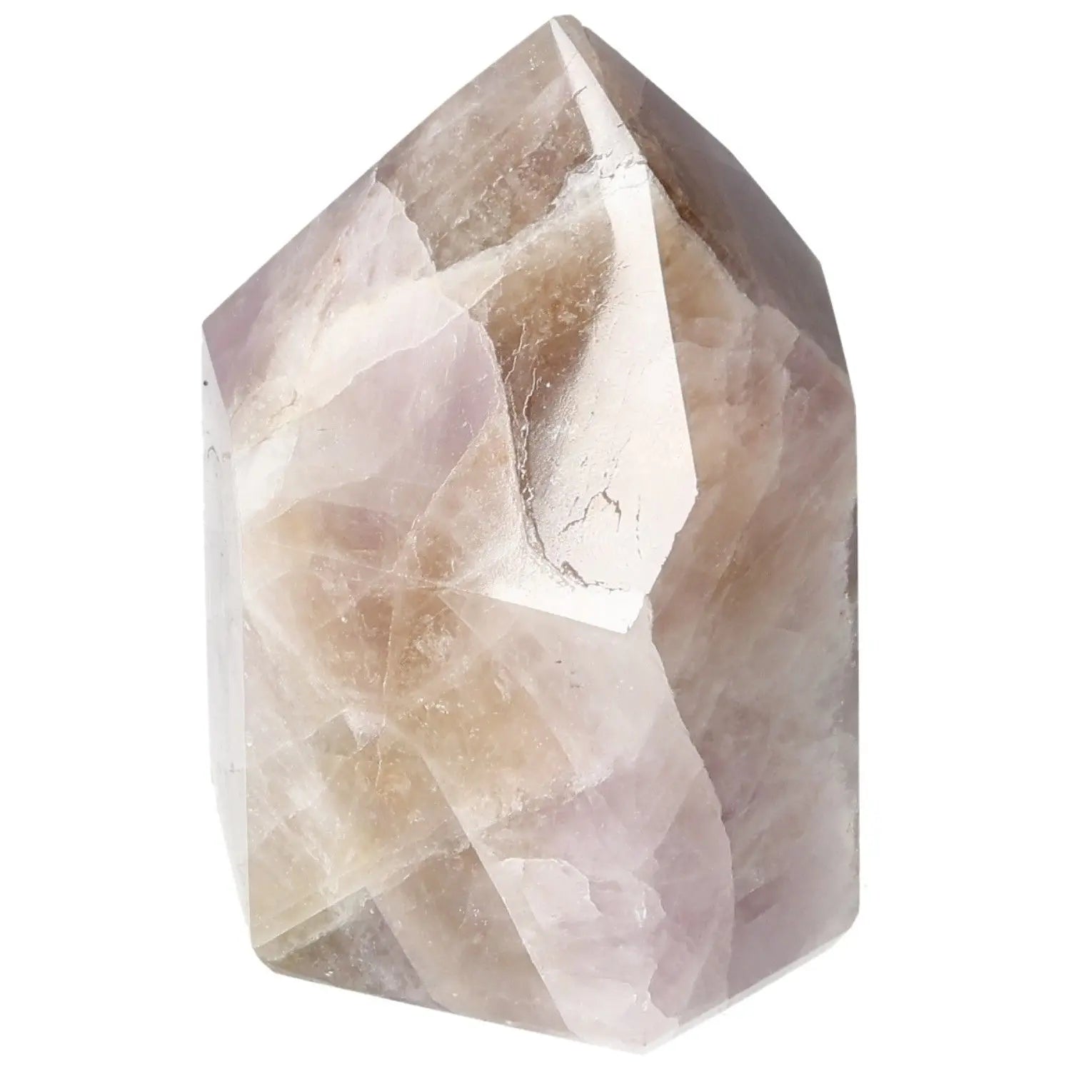 Seven Point Polished Amethyst Crystal from Sylvia Crystals, showcasing elegance and spiritual depth with a luxurious finish.
