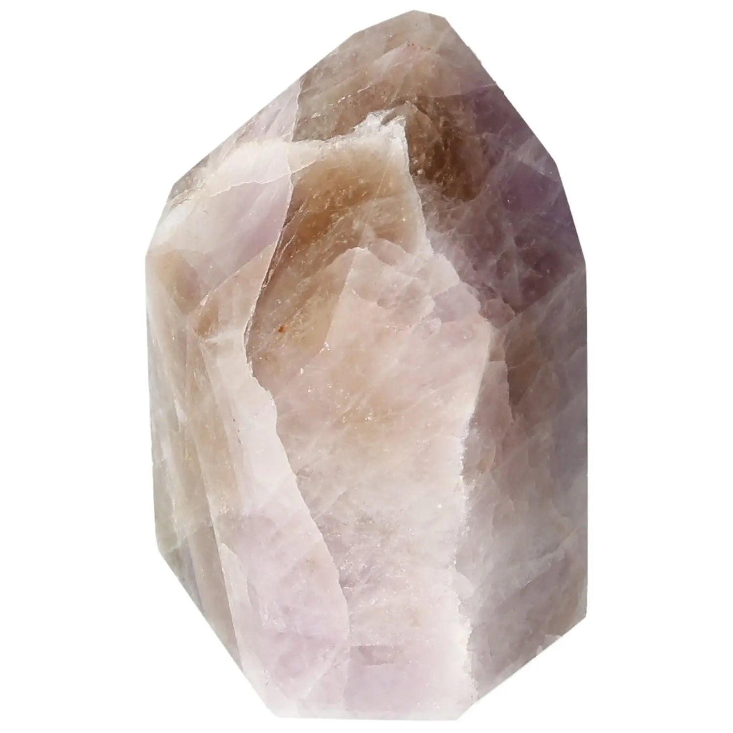 Seven Point Polished Amethyst crystal from Sylvia Crystals, showcasing elegance and spiritual depth with luxurious craftsmanship.