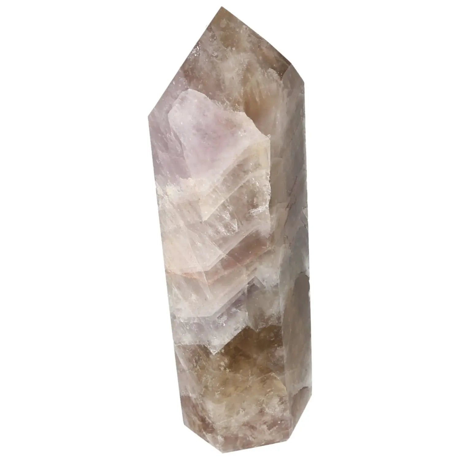 Seven Point Polished Amethyst crystal by Sylvia Crystals, showcasing seven mineral fusion for spiritual and holistic enrichment.