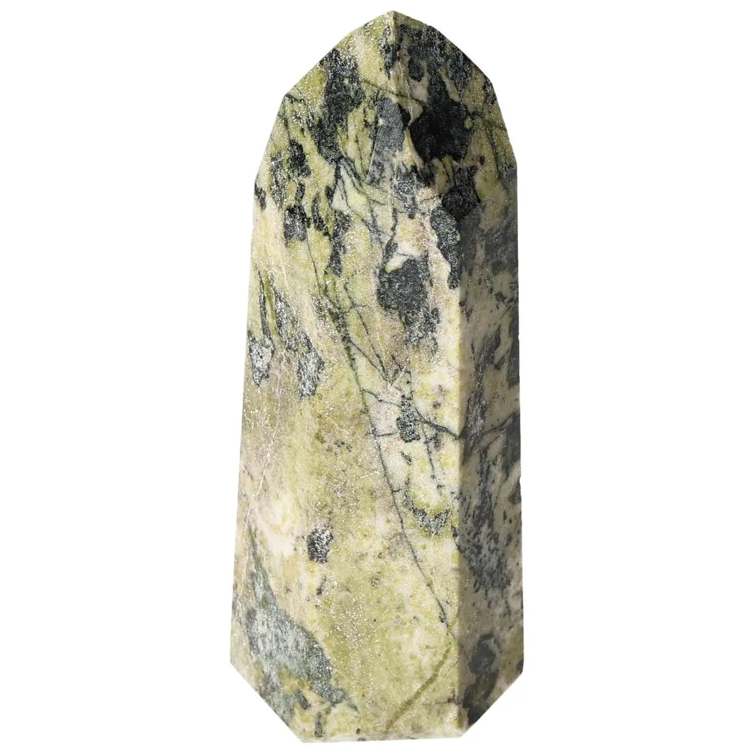 Polished Amphibole Obelisk by Sylvia Crystals, featuring intricate artistry and spiritual elegance, crafted with precision for premium quality.