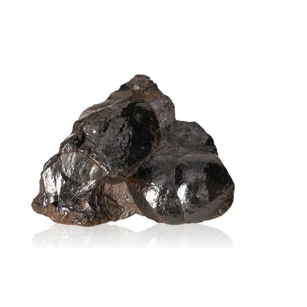 Shimmering polished botryoidal hematite crystal with iron-rich clusters, offering a captivating blend of elegance and empowerment.