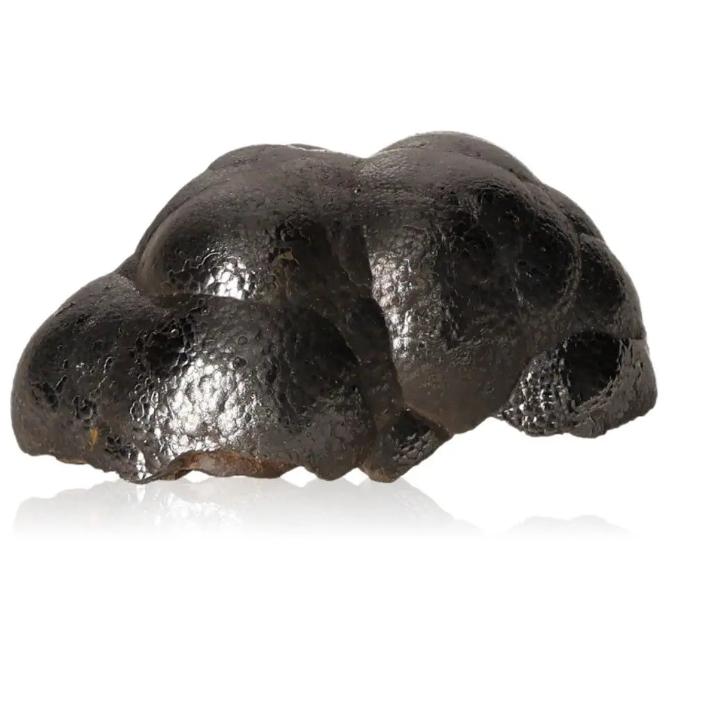 Polished Botryoidal Hematite crystal cluster with metallic sheen, perfect for grounding and emotional balance.