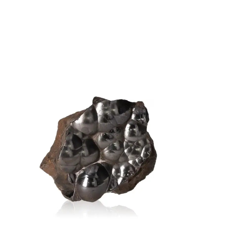 Shimmering Polished Botryoidal Hematite crystal cluster for grounding and emotional balance.