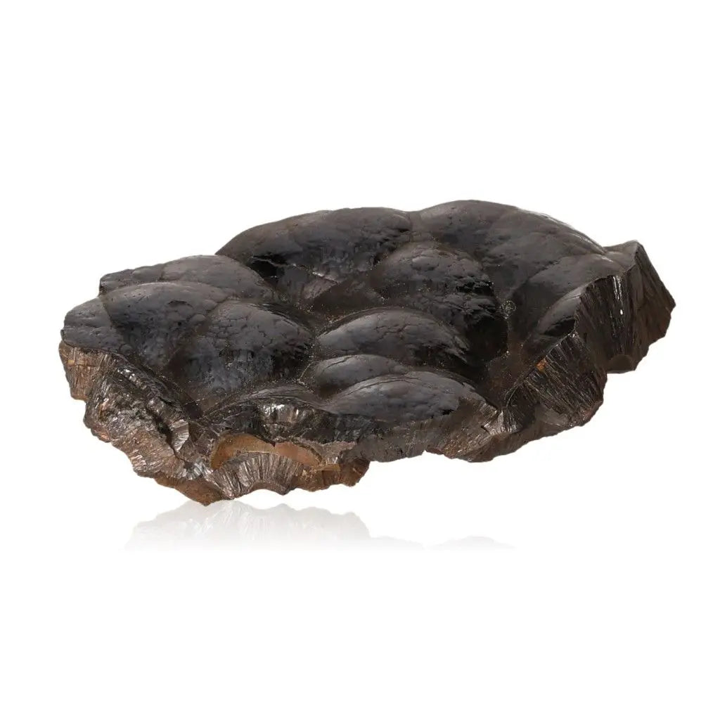 Shimmering Polished Botryoidal Hematite crystal cluster for grounding and energy empowerment.