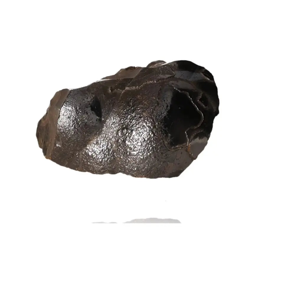 Shimmering polished botryoidal hematite crystal cluster with rounded metallic formations, enhancing energy and emotional balance.