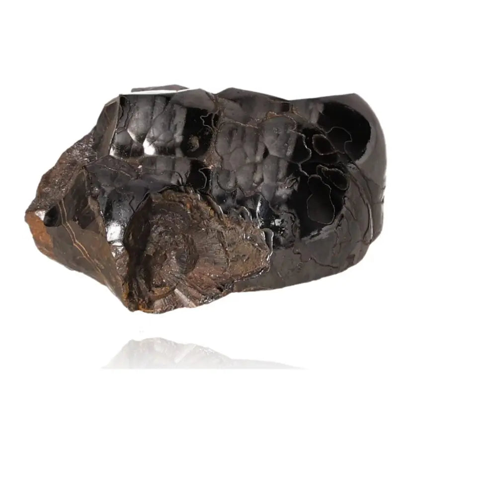 Polished Botryoidal Hematite crystal cluster, metallic and iron-rich, enhancing energy, grounding, and emotional balance.