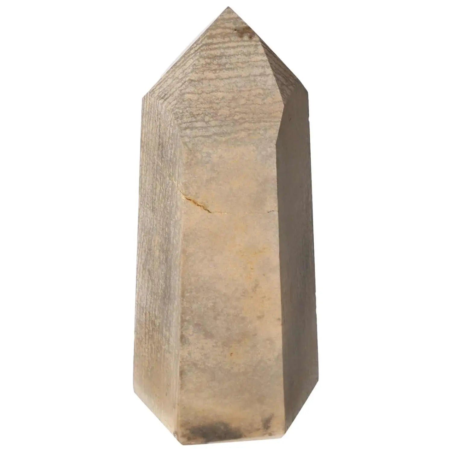 Polished Jasper Obelisk by Sylvia Crystals, symbolizing tranquility and strength, enhancing your space with positive energy.
