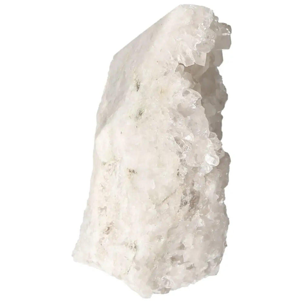 Polished Milky Quartz Point by Sylvia Crystals, promoting balance and tranquility, handpicked for spiritual elegance and quality.