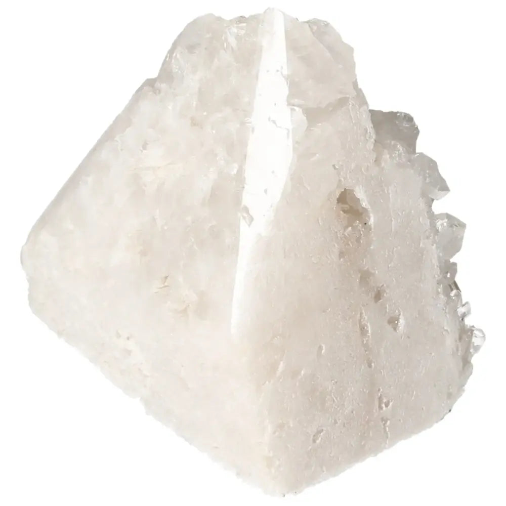 Polished Milky Quartz Point for serenity and balance by Sylvia Crystals