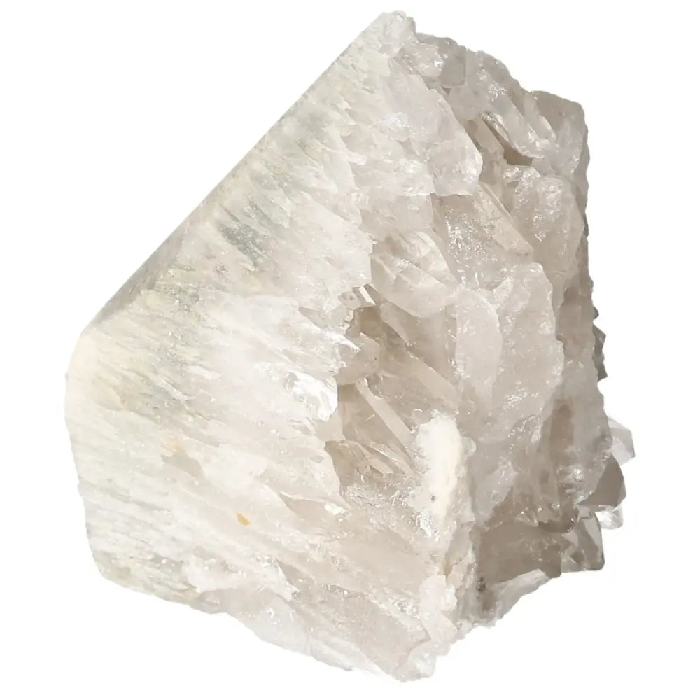 Polished Milky Quartz Point by Sylvia Crystals, showcasing premium craftsmanship and energy-cleansing properties.