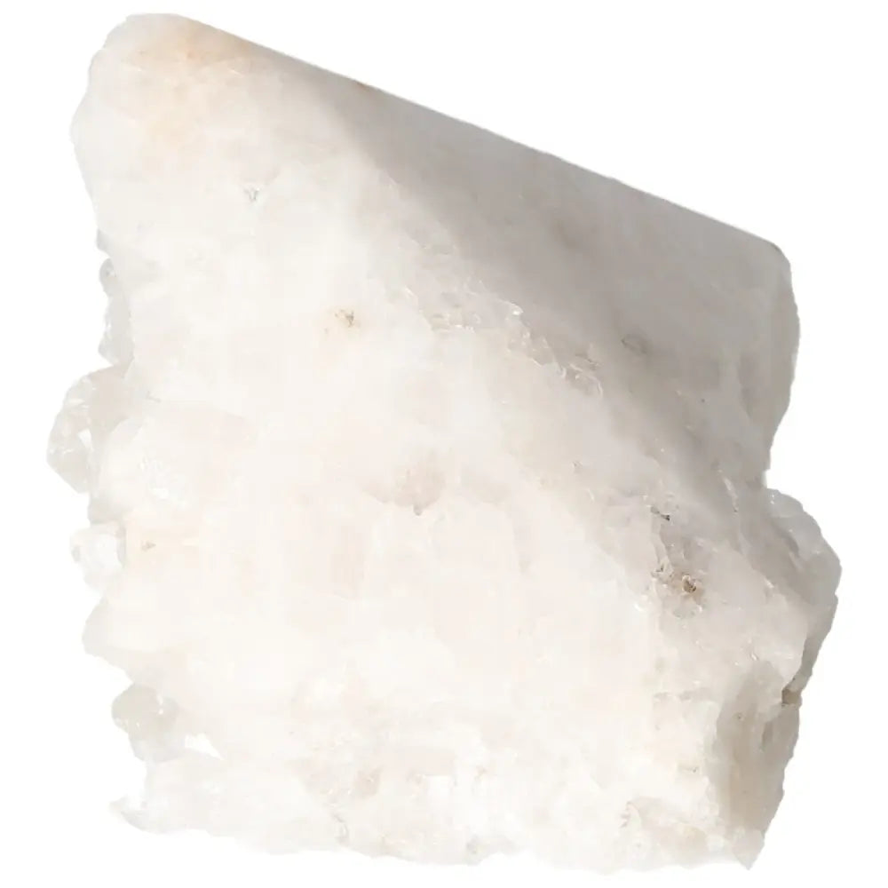 Polished Milky Quartz Point by Sylvia Crystals, known for spiritual purity and elegance, ideal for cleansing and harmonizing energy.