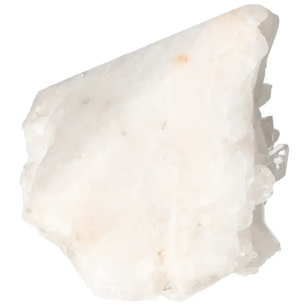 Polished Milky Quartz Point by Sylvia Crystals, known for its spiritual purity and elegance. Ideal for cleansing and harmonizing spaces.