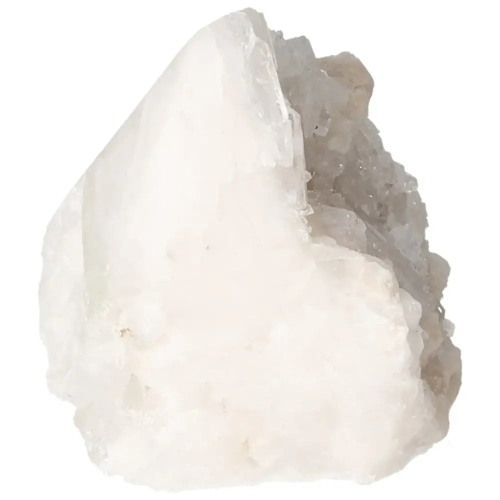 Polished Milky Quartz Point crystal showcasing natural purity and energy enhancing qualities, ideal for spiritual and decorative use.