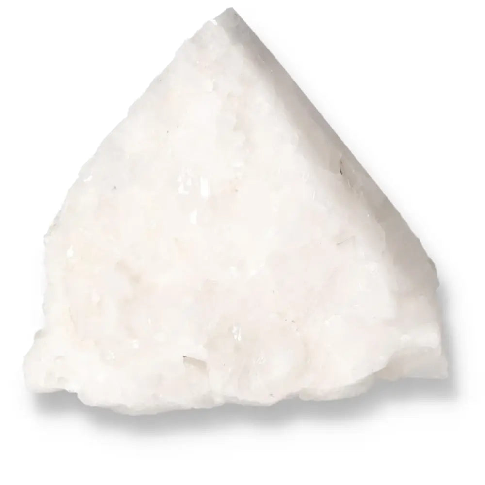 Polished Milky Quartz Point, premium quality gemstone from Sylvia Crystals, known for purifying properties and enhancing harmony.