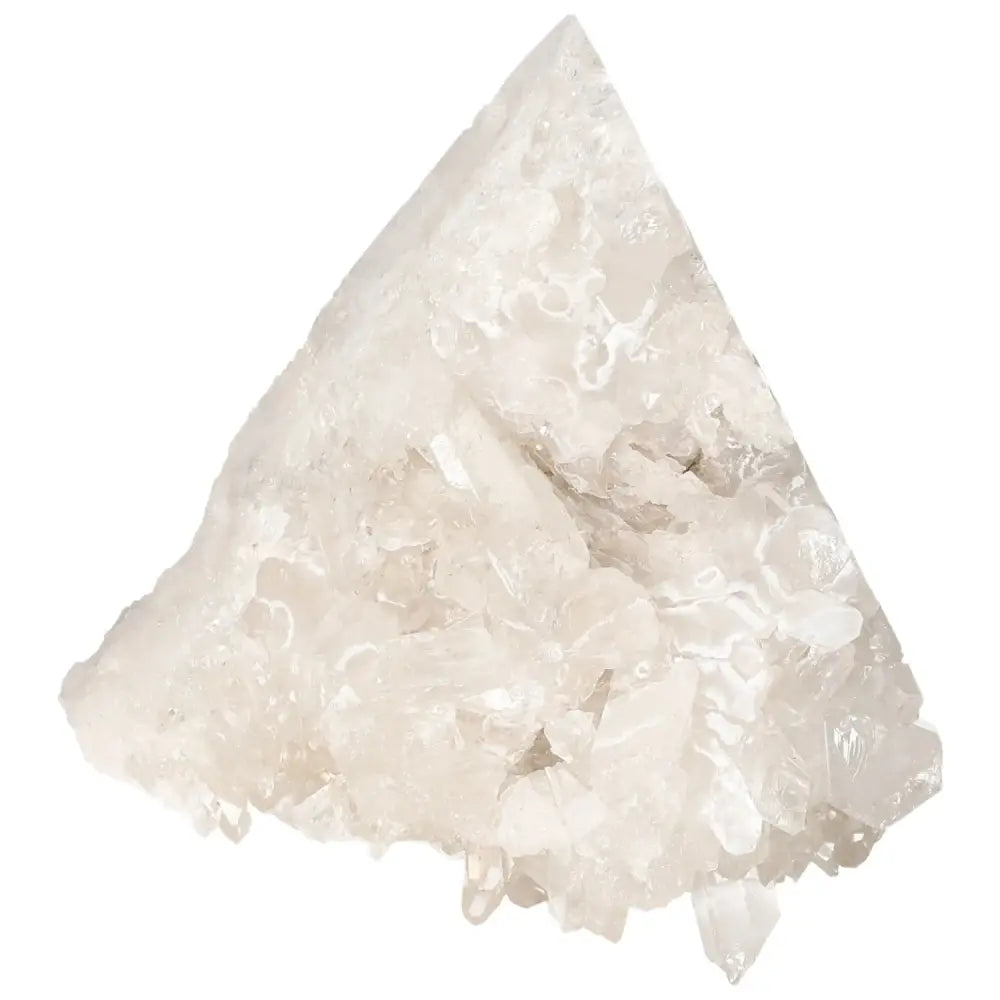 Polished Milky Quartz Point, an exquisite crystal from Sylvia Crystals, known for cleansing and harmonizing energy, ideal for spiritual healing.