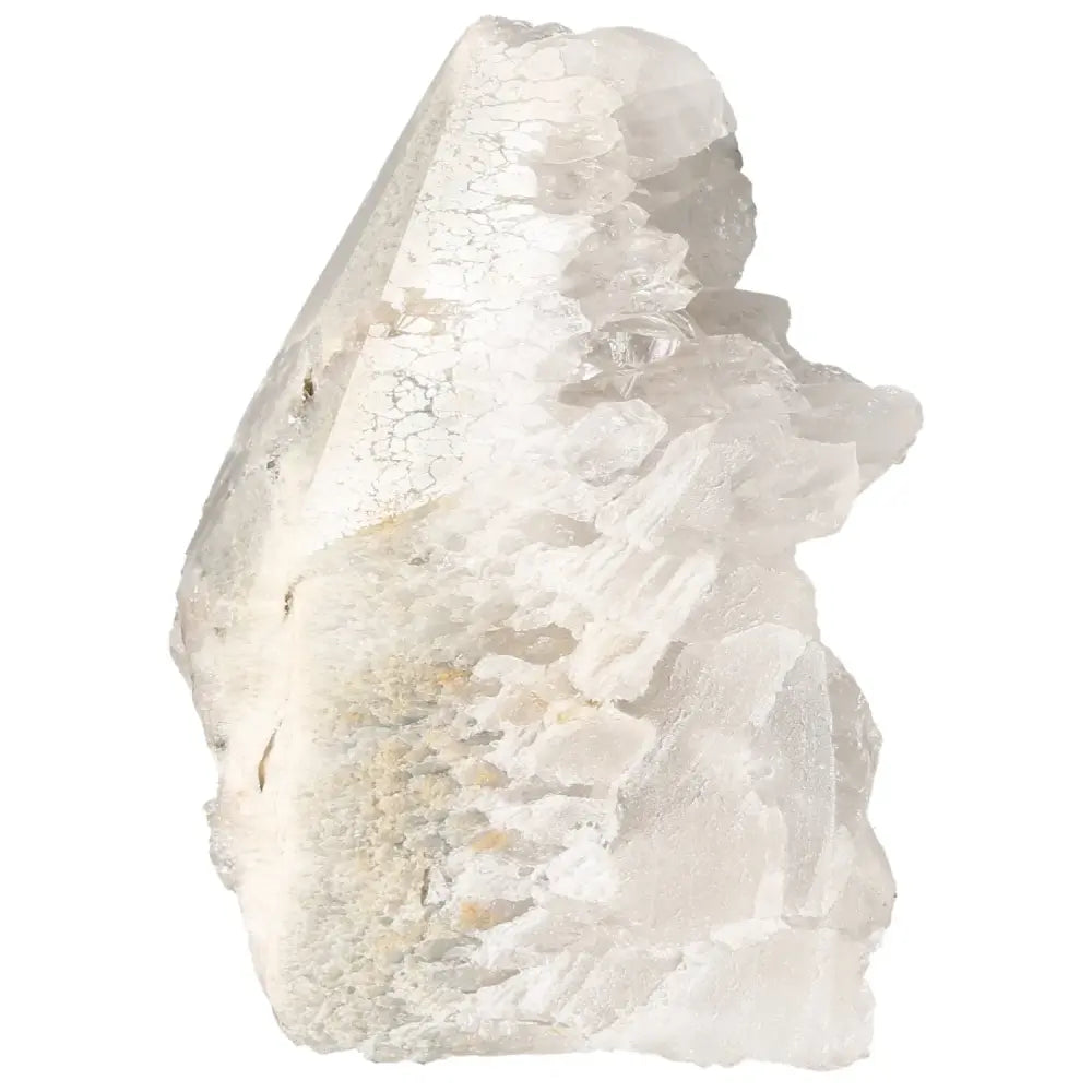 Polished Milky Quartz Point by Sylvia Crystals, premium gemstone for spiritual harmonization and energy purification.