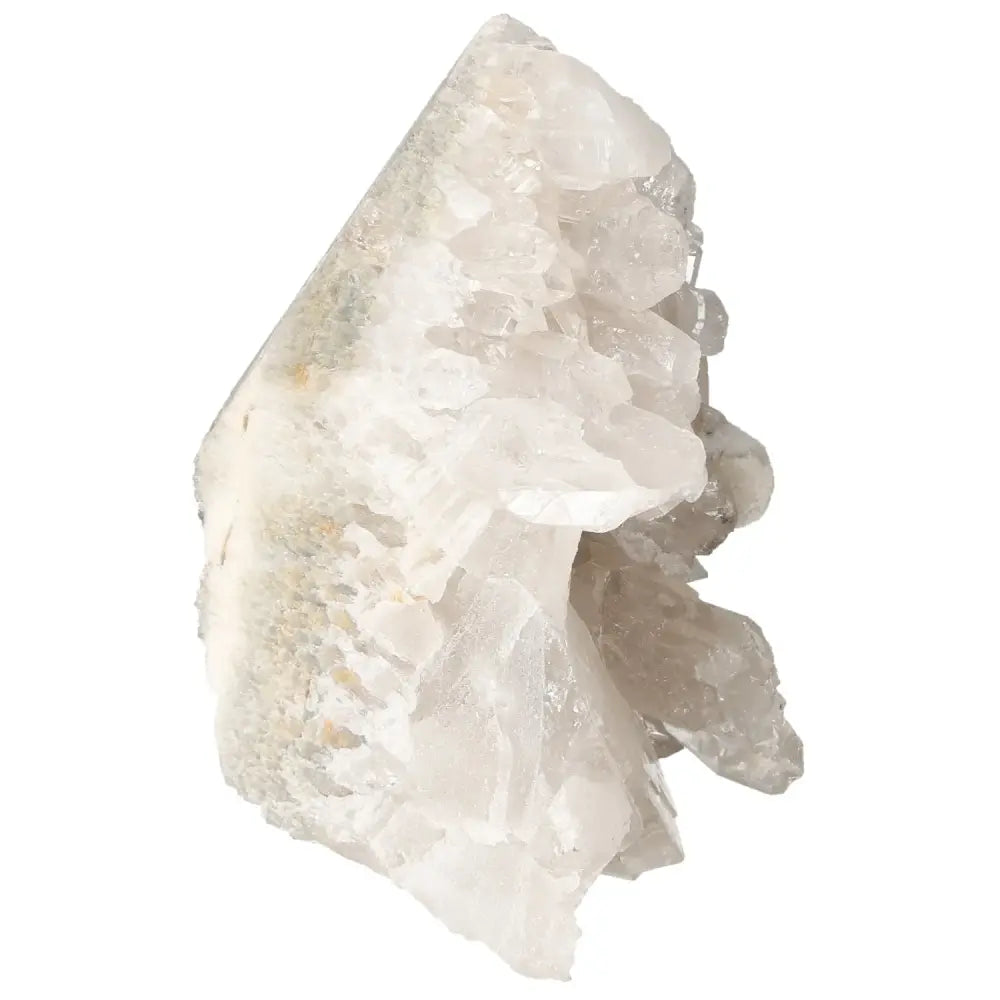 Polished Milky Quartz Point by Sylvia Crystals, enhancing spiritual harmonization and energy purification with exquisite craftsmanship.