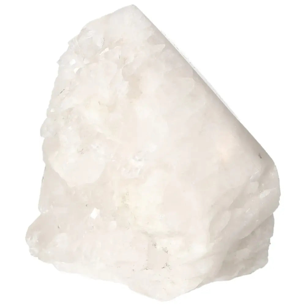Polished Milky Quartz Point by Sylvia Crystals, enhancing clarity and spiritual well-being with premium craftsmanship.