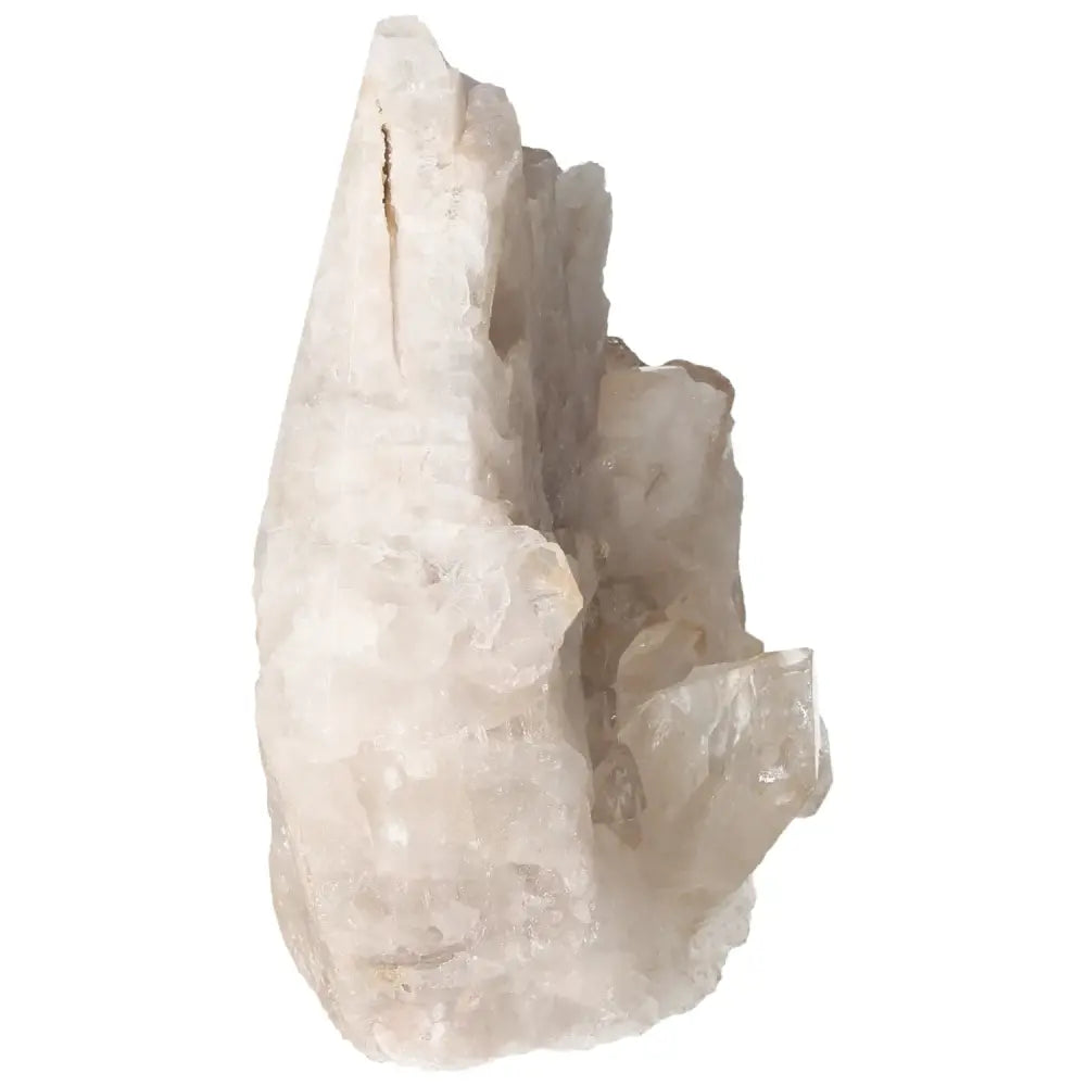 Polished Milky Quartz Point by Sylvia Crystals, known for harmonizing energy and enhancing spiritual wellness.