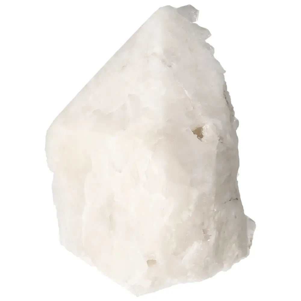 Polished Milky Quartz Point by Sylvia Crystals, enhancing clarity and spiritual well-being with premium craftsmanship.